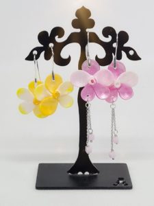Boucles d'oreilles en fleur