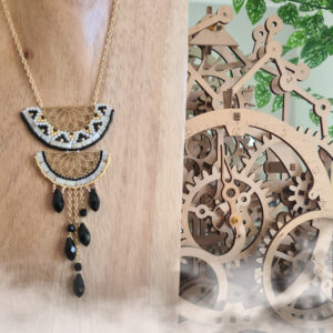 collier en bric stitch